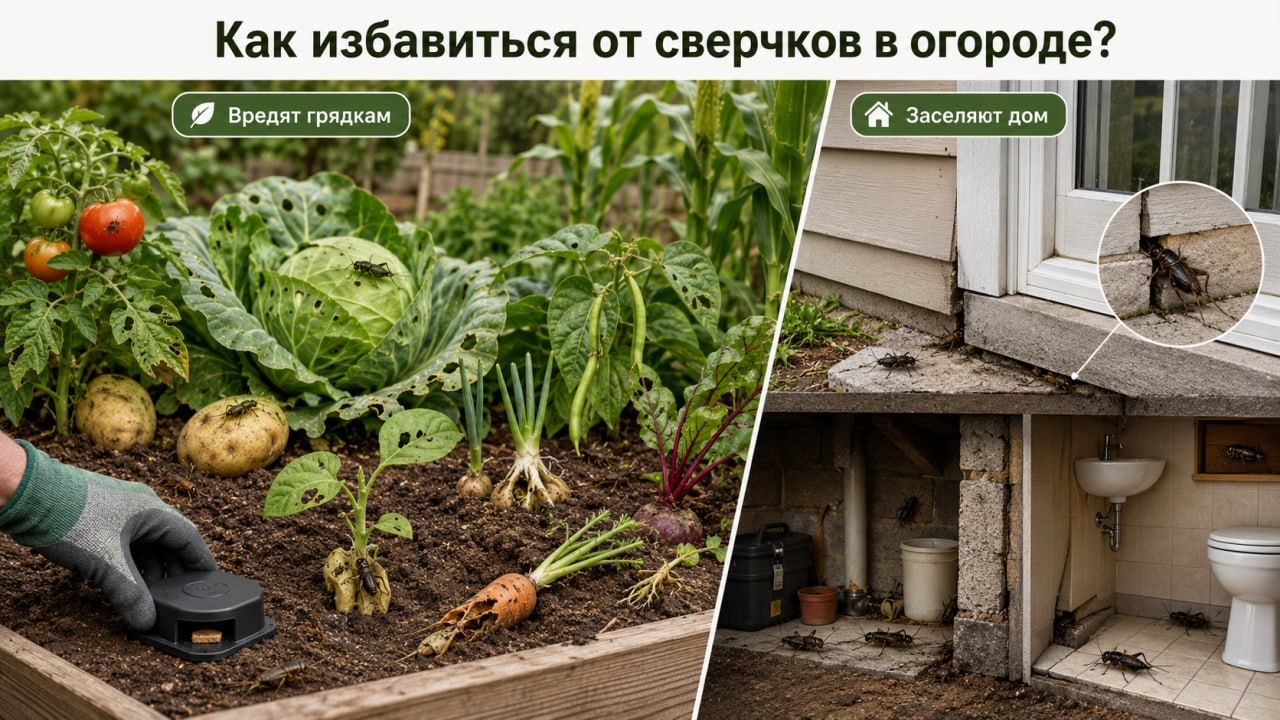Как избавиться от сверчков, кузнечиков в огороде без сильных средств